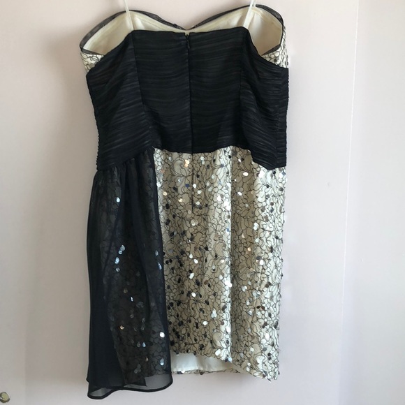 Max and Leo Sequin and lace strapless dress - Picture 3 of 8